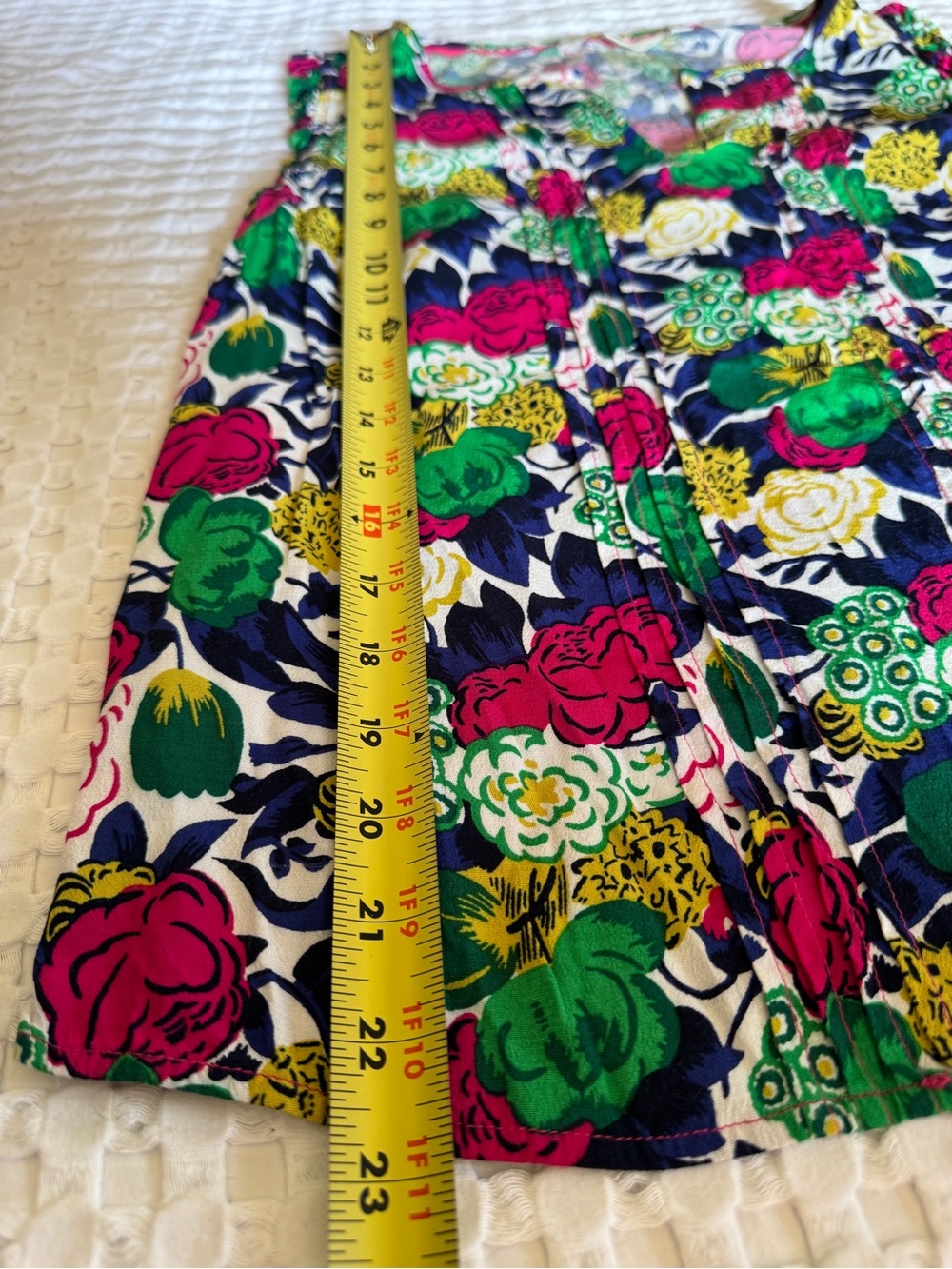 Boden Women’s 4 Sleeveless Floral Ruffle Trim V-Neck‎ Blouse Top Small - Picture 8 of 8